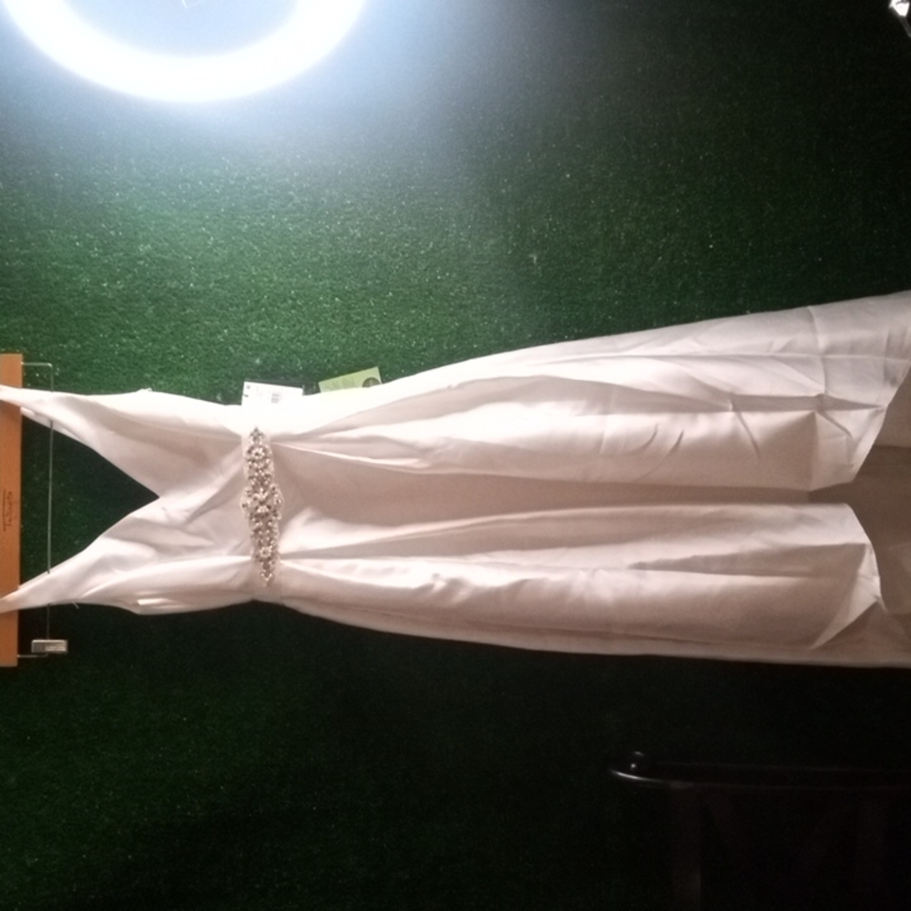 Adriana papel white midi dress